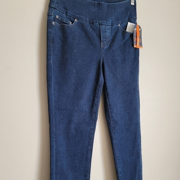 jag High Rise Slim Ankle Pull On Waistband Jeans - Picture 6 of 16